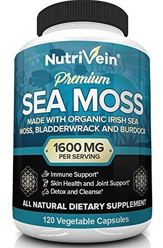 Nutrivein Organic Sea Moss 1600 Mg Ms Vejiga Y Bardana - 12