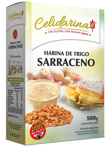 Harina De Trigo Sarraceno Celidarina X 500g Libre De Gluten