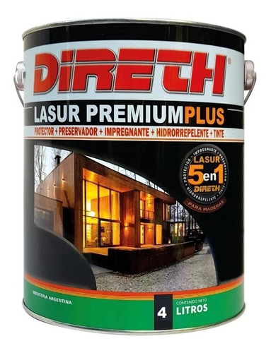 Protector Impregn Direth Lasur Premium Plus 5en1 Satin X 4lt