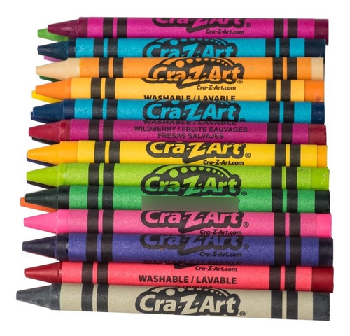 Crayones De Cera Lavables 24 Unidades Cra-z-art