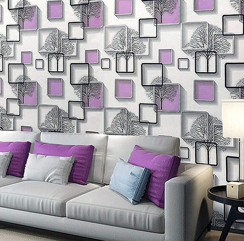 Rollo Papel Tapiz Vinil Decorativo Adherible Para Pared 10 M