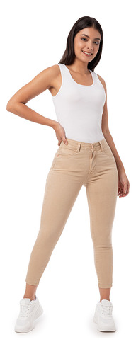 Pantalon Clasico Drill Stretch Mujer Denise