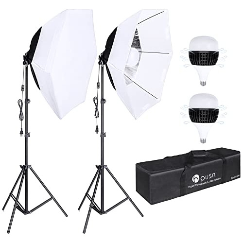 [version Actualizada] Hpusn Softbox Kit De Iluminacion Hexag