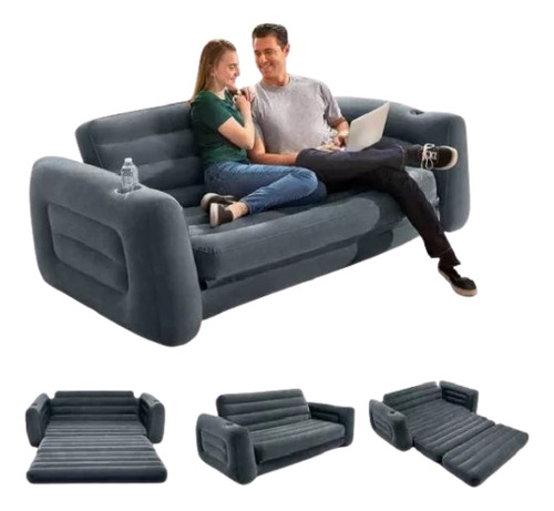 Sofá Cama Inflable 2 Plazas Intex 66552np