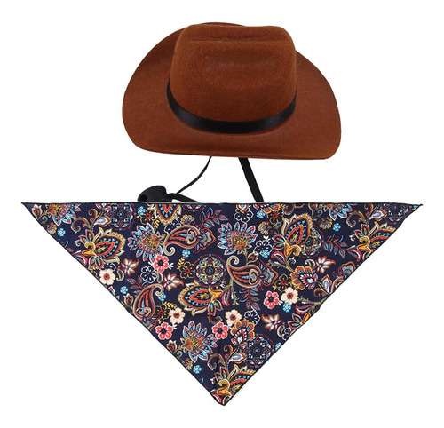 Sombrero De Vaquero Para Mascotas, Gorra Occidental