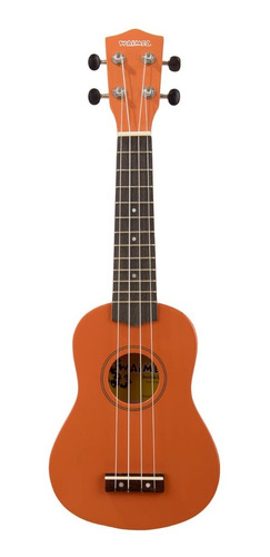 Imagen 6 de 10 de Ukelele Soprano Creep Waimea Naranja + Funda + Correa!