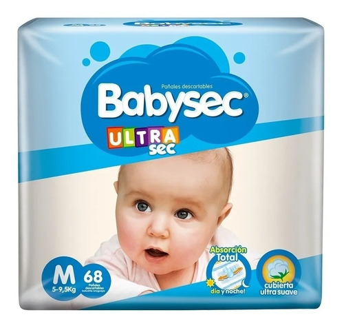 Pañales Babysec Ultra Talle M Por 68 ( Kiara )