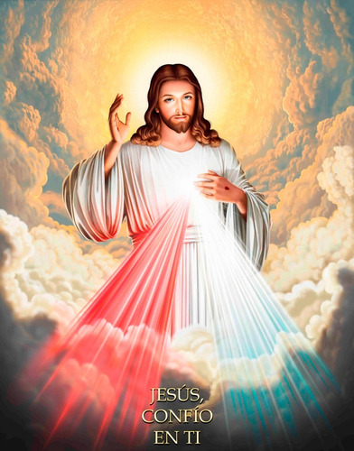 Divina Misericordia (90 De Alto X 60 De Ancho) Con Bastidor
