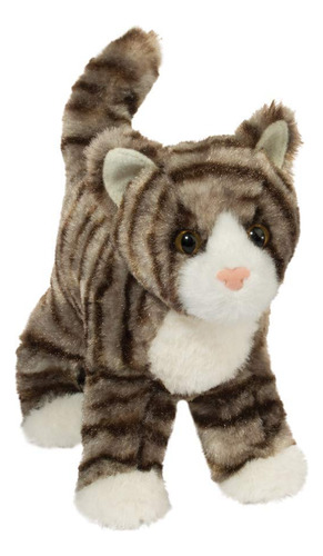 Douglas Zigby - Peluche De Gato Atigrado A Rayas Grises