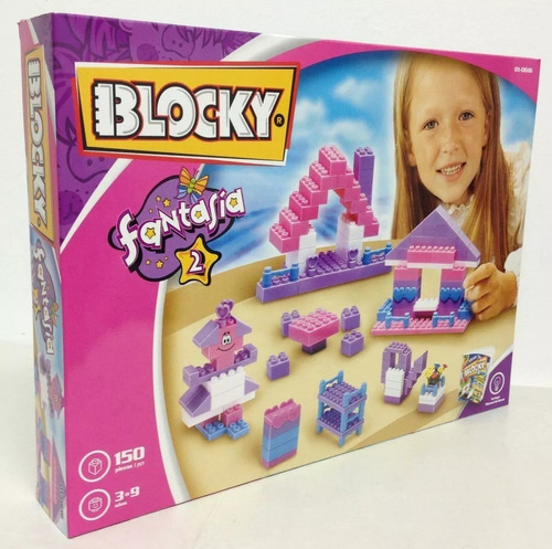 Blocky Bloques De Encastre Fantasia 2 Con 150 Piezas Delmy