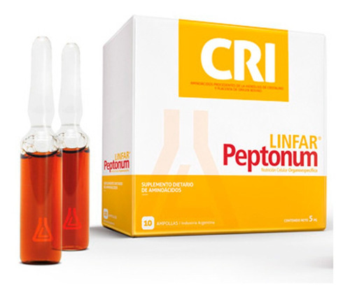  Linfar Peptonum Cri Cristalino Ampollas 5mL