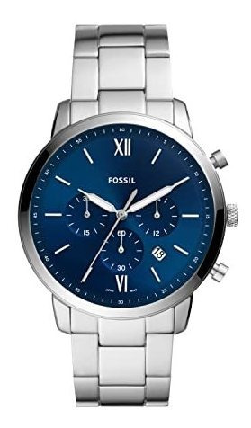 Fossil Hombre Neutra Quartz Acero Inoxidable Y Eco Wd5r5