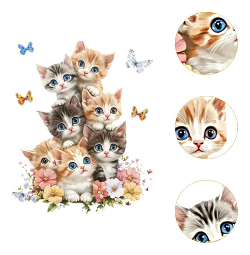Pegatinas De Pared De Gatito Calcomanías De Pared De Gato