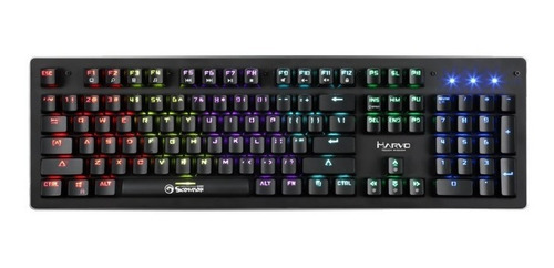 Imagen 4 de 4 de Teclado Mecánico Gamer Marvo Kg909 Multimedia Iluminado Usb