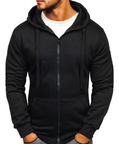 Sudadera Hombre Con Capucha De Calidad Con Cierre Hoodie