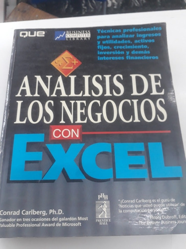 Libro Análisis De Los Negocios Con Excel ...usado !!  