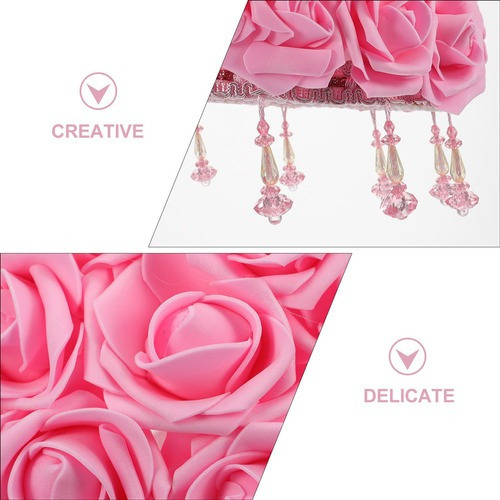 Imagen 1 de 8 de 1 Pantalla De Lámpara Rosa Creativa Exquisita Flor
