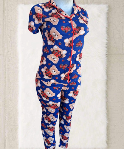 Pijama Para Dama Pamtalon Largo  Talla  L Y Xl 