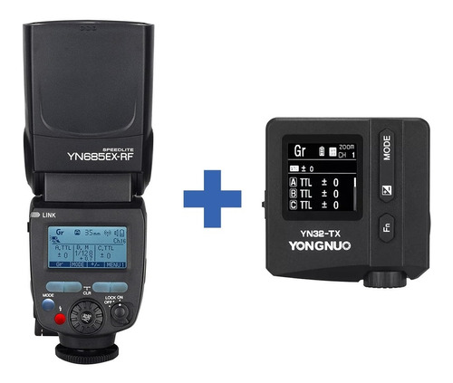 Combo Flash Yongnuo 685ex Rf Y Radio Yn32-tx Sony Mirrorles