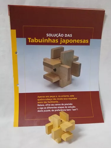 Quebra Cabeça Puzzle De Madeira Desafio Bamboo - R$ 30,00