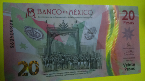 Billete De 20 Pesos Conmemorativo