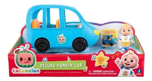 Cocomelon Coche Carro De Diversión Familiar Con Sonidos Color Azul Personaje JJ