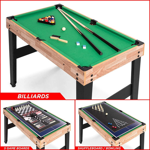 Mesa De Juego 10 En 1 Con Futbolín Ping Pong Hockey Y Mas