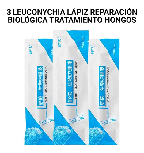 3 Leuconychia Lápiz Reparación Biológica Tratamiento Hongos