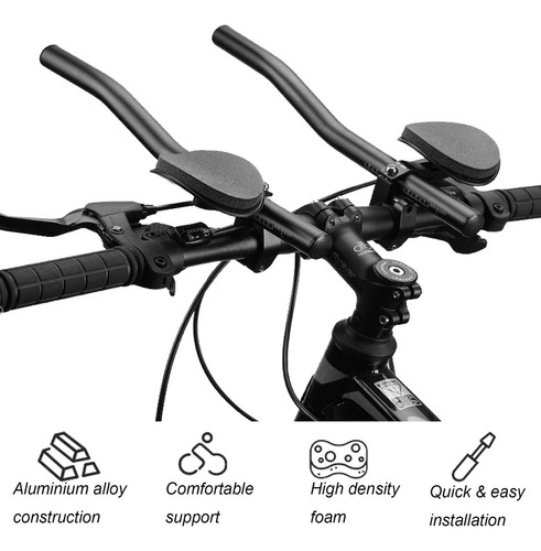 Manillar Aero Rest Para Bicicletas De Carretera Y Montaña, A