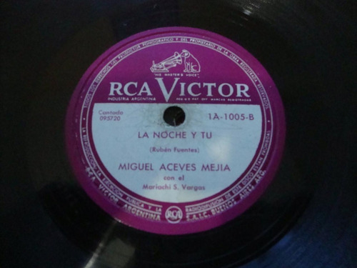 Pasta Miguel Aceves Mejia Vargas Rca Victor C71