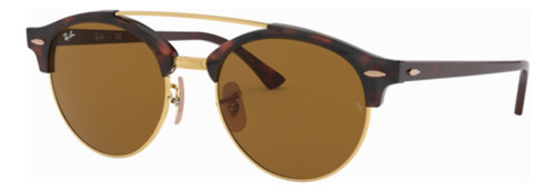 Lentes De Sol Ray-ban Club Round Doble Puente Rb4346