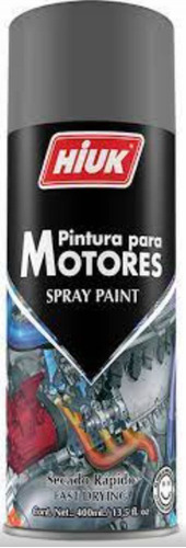 Pintura Motor Spray Hiuk Negro Brillante  Alta Temperatura