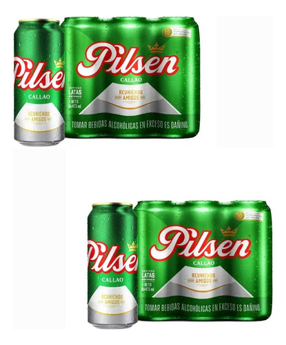 Cerveza Pilsen 473 Ml Lata Grande Van 12 Latas