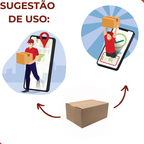 Kit Com 50 Caixa De Papelão Maleta P/ Ecommerce De 28x19x12