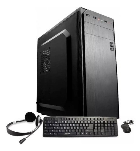 Gabinete Kit Pc Gamer Brb Atx 550w Teclado Mouse Parlantes