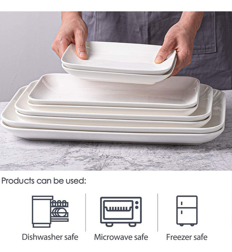 24 Travessa Bandeja Retangular Melamina Servir Buffet 22cm