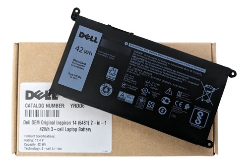 Yrdd6 - Original Battery Dell 11.4 V 3500 Mah 42 Wh