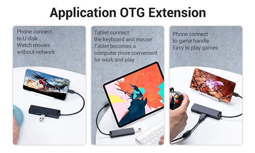 Hub Usb C Vention Multipuerto - 4 En 1 - Usb C A 4 Puertos Usb 3.0 - 5gbs - Premium - Teclado / Disco Rigido / Mouse / Pendrive / Impresora / Pc / Notebook / Para Macbook Thunderbolt / - Tgkbd
