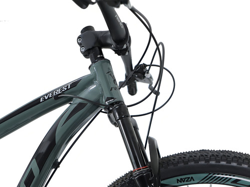 Bicicleta Aro 29 Rino Everest - Kit Shimano 2.0 - 21v Cor Verde Exército Tamanho Do Quadro 19