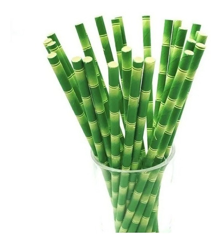 Pitillos De Papel Paq X 200 Ecologicos Biodegradable Bambu