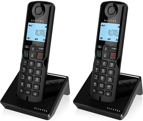 X2 Teléfonos Inalámbrico Identificador Altavoz Lcd 10 Tonos