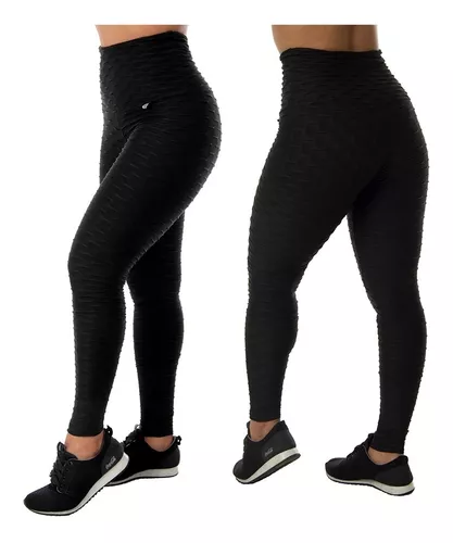 Click Mais Bonita  Calca Legging Bicolor Preto Com Cinza