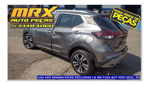 Sucata Nissan Kicks Exclusive 1.6 16v Flex Aut 2022 Pecas