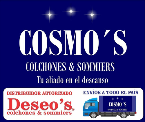 Imagen 6 de 6 de Colchón Deseo´s 1 Plaza Espuma Amor 90x190x15 Liso