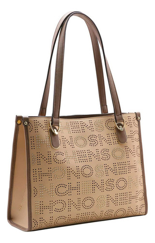 Bolsa Chenson Grande Ombro Feminina 83468-1 Tote Cor Bege