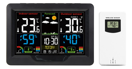 . Reloj Inalámbrico Con Estación Meteorológica Para Int/ext.