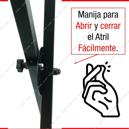 Imagen 4 de 10 de Atril Base Para Teclado Musical Universal Mitzu Mz