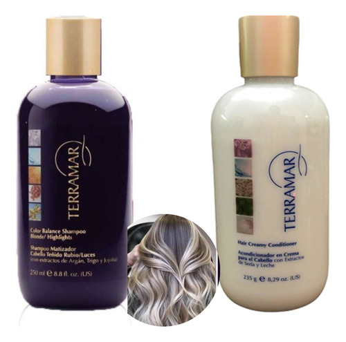 Shampoo Matizador Y Acondicionador En Crema Terramar Brands