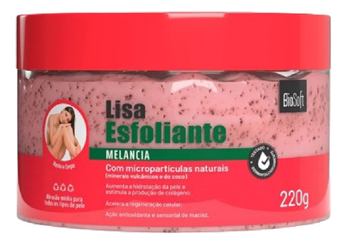  Biosoft Creme Esfoliante Corporal Melancia 220g