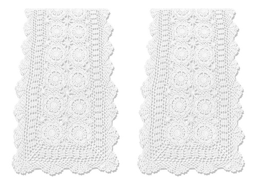 2 Sets Handmade Cotton, Crochet, Lace, Table, Color